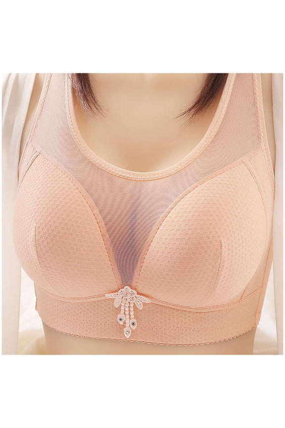 Bras for Women,Lace Underwire Bra with Back Closure Adjustable Straps for Support and Shaping,Sports Bras for Women,Red,42