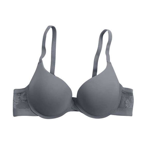 Bras for Women Lace Underwire Push Up Full Coverage Comfort Breathable Lightweight Everyday Bras Blue 38/85