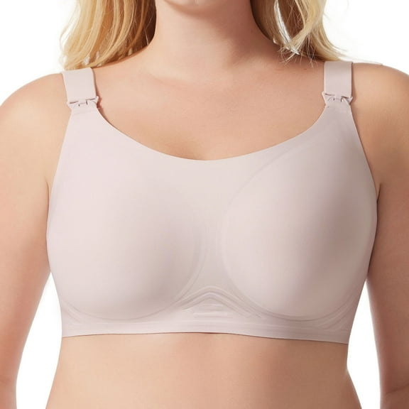 Bras for Women,Light Solid Color Adjustable Shoulder Strap Maternity Breastfeeding Bra for Comfort and Support,Sports Bras for Women,Light Pink,S