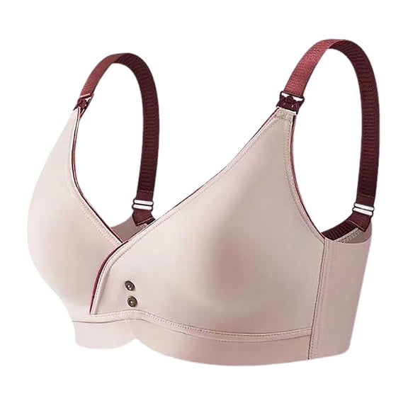 Bras for Women,Maternity Nursing Bra Soft Comfort Wireless Support Thin Cup Daily Wear Breastfeeding Underwear,Sports Bras for Women,Beige,34