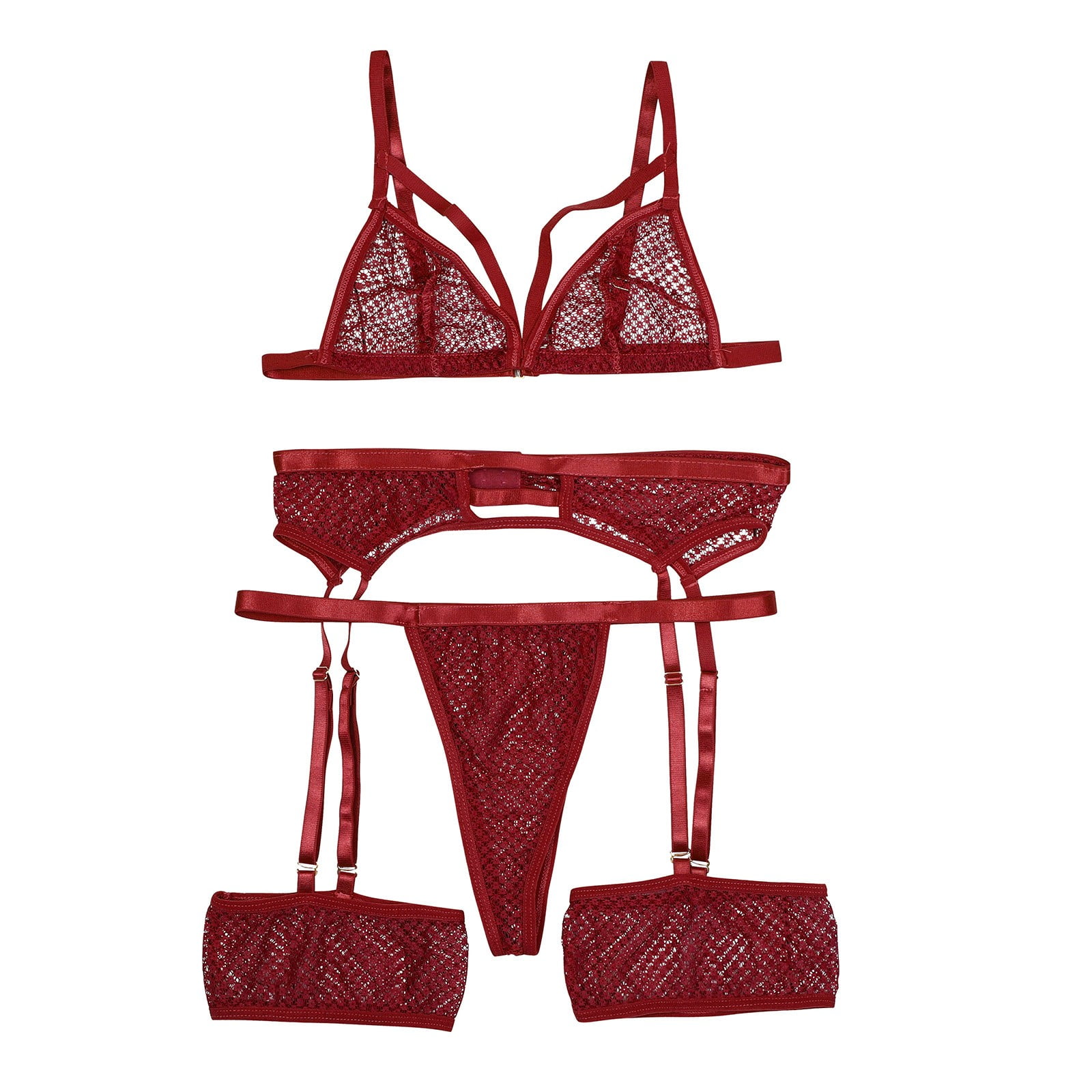 Autumn And Winter Underwear Women's Red Velvet Thin Section No Steel Ring  Bra With Panty Set Girl Comfortable Lace Edge Lingerie - Bra & Brief Sets -  AliExpress
