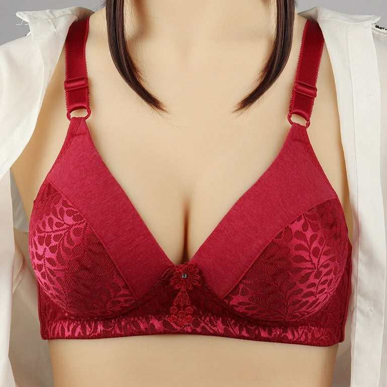 Bras for Women No Underwire Plus Size Sexy Ladies Bra Without Steel Rings  Sexy Vest Large Lingerie Bras Everyday Bra Present for Women 50% on Sale