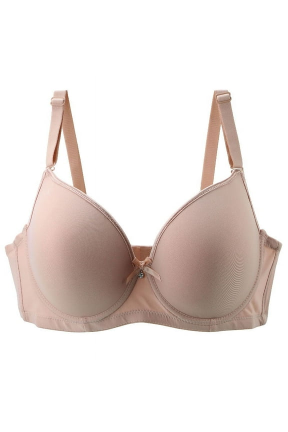 Bras for Women Padded Back Smooth Seamless Stretch T Shirt Underwire Shaping Bra Size S-3XL