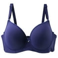 thumbnail image 1 of Bras for Women Padded Back Smooth Seamless Stretch T Shirt Underwire Shaping Bra Size S-3XL, 1 of 7