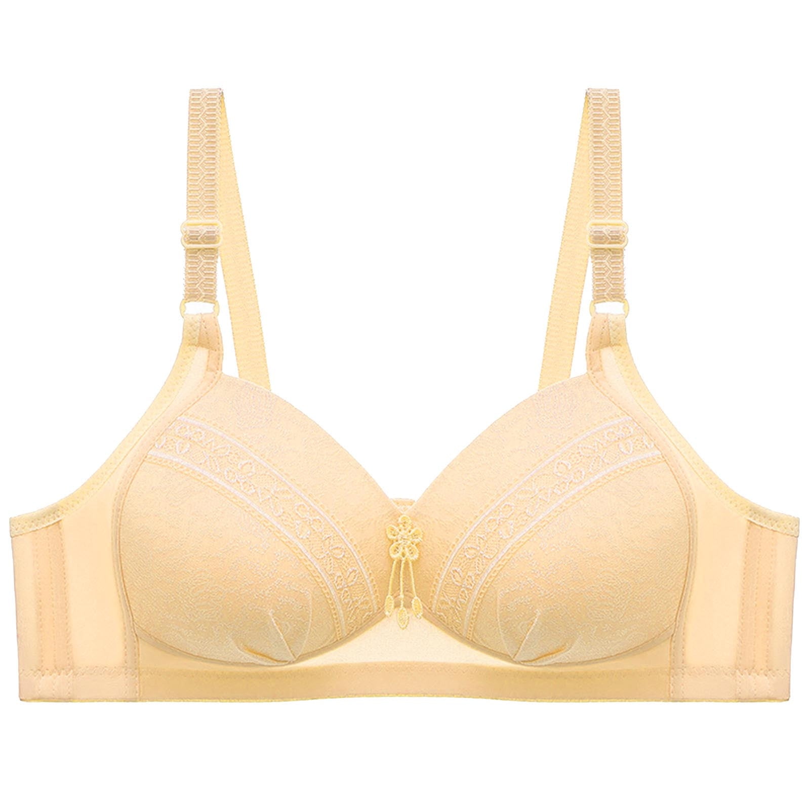 Bras for Women Plus Size Full Coverage Pushup Bralettes Wirefree Everyday Lounge Bra Lift Up