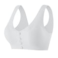 thumbnail image 1 of Bras for Women Plus Size Lace Fashion Thin Style Ventilate Front Buckle Bra Without Steel Rim Gray M-3XL, 1 of 6