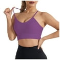 thumbnail image 1 of Bras for Women,Plus Size No Underwire Thin Strap Yoga Sports Bra Fitness Sports Underwear for and Comfort,Sports Bras for Women,Purple,S, 1 of 6