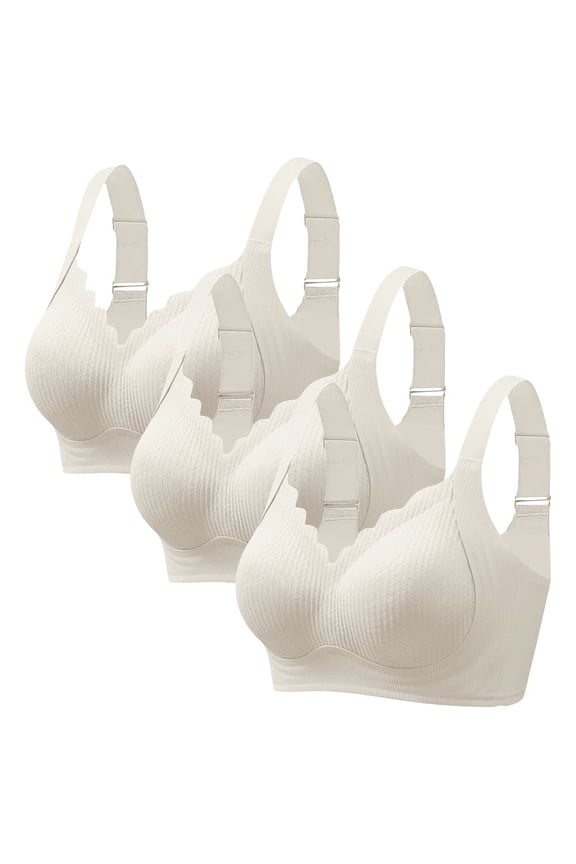 Bras for Women Plus Size Thin Breathable Beauty Back Minimizer Bra Wireless Bras
