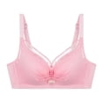 thumbnail image 1 of Bras for Women,Push Up Removable Padded Underwire Bra Comfortable Breathable Support,Sports Bras for Women,Pink,34, 1 of 2