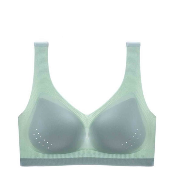 Bras for Women Push up Padded Bra Feature V-Neck Molded Bra Style W-845 Green M