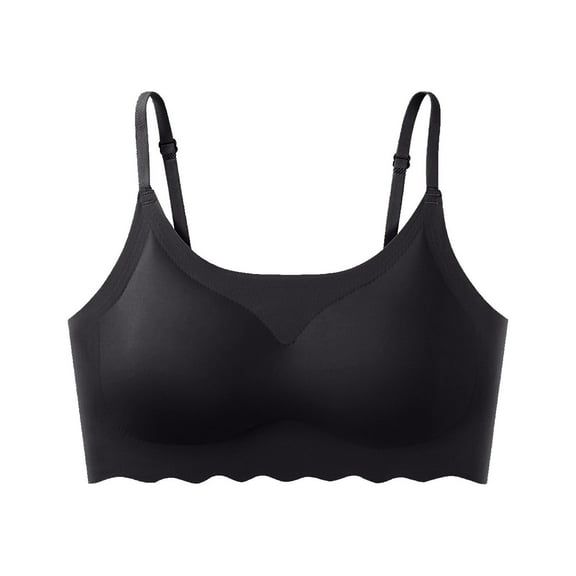 Bras for Women,Seamless Comfort Yoga Sports Bra for Workout Activity and Relaxed Sleep with Removable Pads,Sports Bras for Women,Black,S