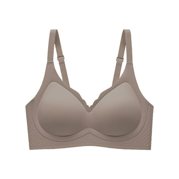 Bras for Women Seamless Solid Color Thin Push Up Bra without Underwire Comfortable Soft Underwear