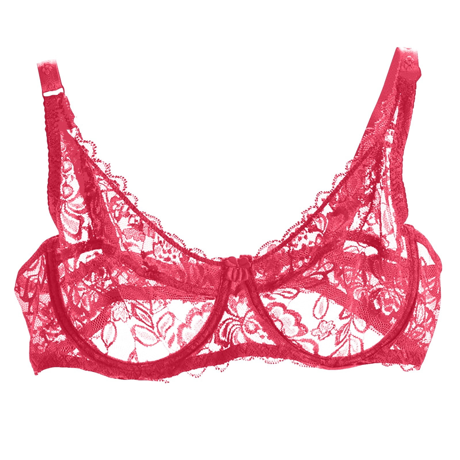Curated visual reference: Fresh Look at Bras For Women Sexy Lace Cute Floral Embroidered Sheer Unpadded