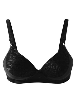 PAERLAN Small Breast Seamless Push Up Sexy Lace Floral Unlined