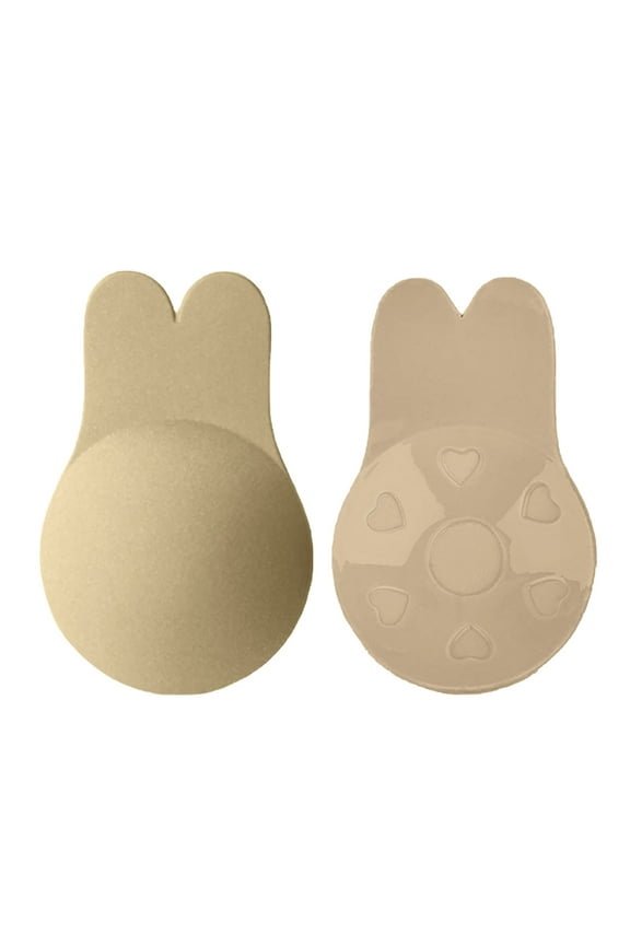 Bras for Women,Silicone Bra for Women Reusable Push Up Lift Strapless Backless Comfortable Nipple Cover Petals 2PCS,Sports Bras for Women,Beige,M