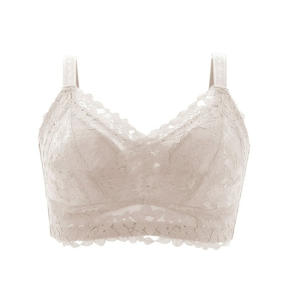 Bras for Women,Smoothing Underwire Bra with Side Support for a Minimized and All-Day Comfort in Solid Colors,Sports Bras for Women,Beige,34/75
