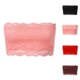 thumbnail image 1 of Bras for Women Strapless Bra Lace One Word Wrap Chest Underwear No Steel Ring No Cup Hosiery Without Shoulder Strap, 1 of 4