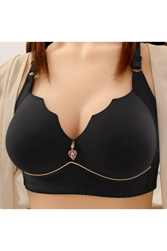 Bras for Women Strappy Back Bras Women Fashion Lace Sexy Comfortable Wireless Bralette Light Support Breathable Plus Size Women Bras
