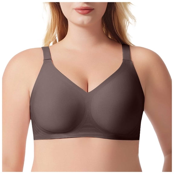 Bras for Women Tshirt 40D Womens Seamless Wireless Supportive Bra Push Up Comfort Soft No Underwire Full Coverage T-Shirt Bra