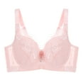 thumbnail image 1 of Bras for Women Underwire Push-Up Bralettes Solid Print Pink 34B, 1 of 4