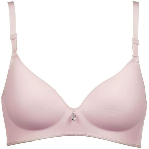 Bras for Women, Wirefree Bra, Padded Everyday Contour Bras Pink 32B