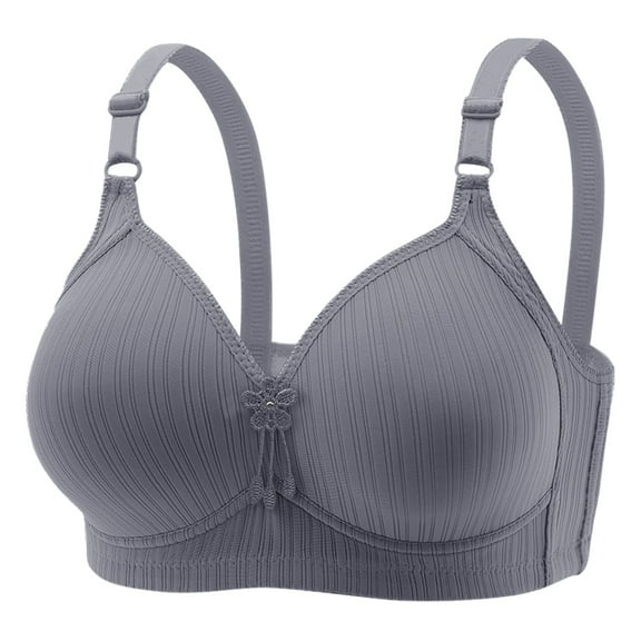 Bras for Women,Wirefree Comfort Bra for Women Supportive Full Coverage Underwear Soft Everyday T-Shirt Lingerie,Sports Bras for Women,Grey,38