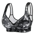thumbnail image 1 of Bras for Women Wirefree Front Button Closure Bra Easy Close Sports Bra Soft Cup Sleep Bra for Mom Grandma Gifts, 1 of 1
