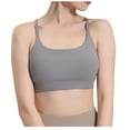 thumbnail image 1 of Bras for Women Wireless Seamless Bra Feature V-Neck Training Bra Style W-971 Gray L, 1 of 6