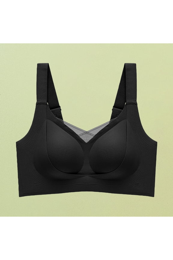 Bras for Women Wireless Supportive Full Coverage Correction Anti Sagging Bra
