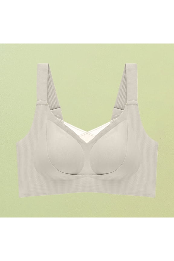 Bras for Women Wireless Supportive Full Coverage Correction Anti Sagging Bra