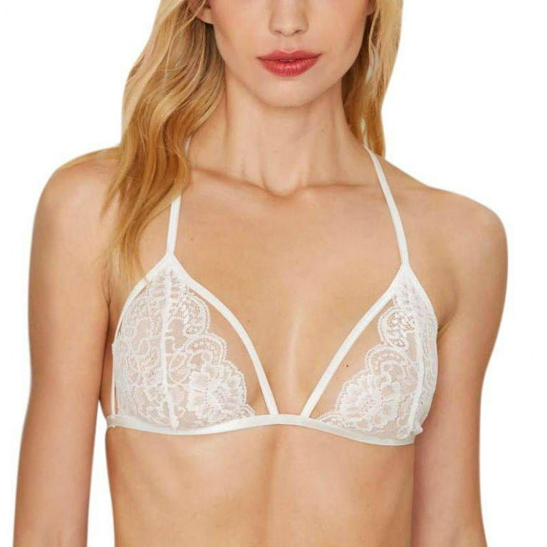 Bras for Women Women'S Lace Bra V-Neck, No Padded, Adjustable Straps, No  Rims, Everyday Bras, See-Through 