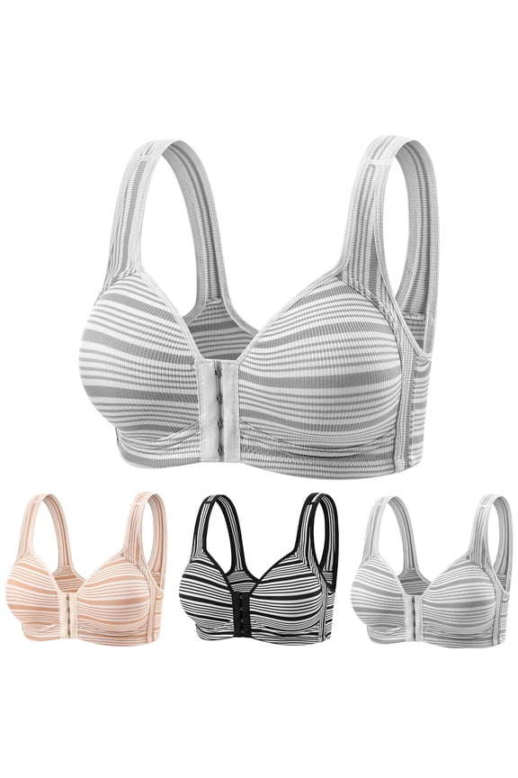 Bras for Women Women's Bra Bra for Women Woman Thin Non-Rims Soft Support Seamless Expansion Underwear Seamless Style Daily Bra Gray M