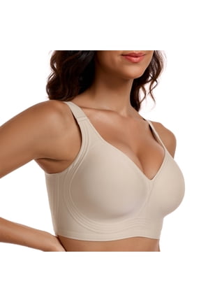 Bras for Women, Womens Wireless Jelly Bra Full Coverage Push Up Comfortable No Underwire Plus Size Supportive Seamless Bras Tshirt Bras