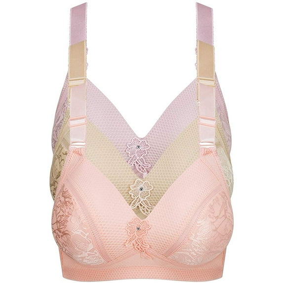 Bras for Women pack of 3 , Convertible Plunge Bra, Light Padded Bras B-34B