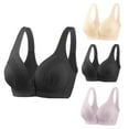 thumbnail image 1 of Bras for Womens,loopsun 3PC Women's No Steel Ring Lactation Bra Back Adjustment Yoga Running Bra, 1 of 4