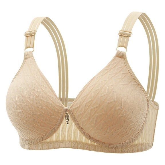 Bras for Womens,loopsun Woman's Embroidered Glossy Comfortable Breathable Bra Underwear No Rims