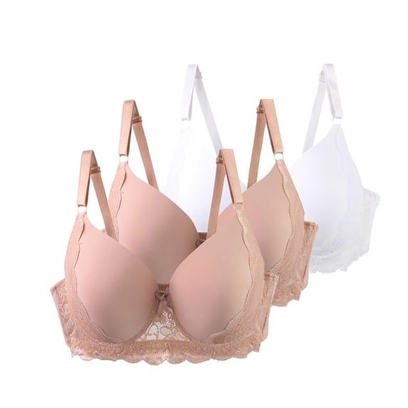 Bras underwear Womens Full Coverage Padded Bra Wireless Bras Seamless Non-wired Bras Full Coverage Support Bra Moisture Wicking Sport Bras for Gym Workout Yoga Bras Plus Size