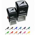 thumbnail image 1 of Brash Great-Tailed Grackle Black Bird Self-Inking Rubber Stamp Ink Stamper - Green Ink - Small 1 Inch, 1 of 7