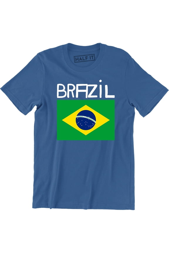 Brasil Brazil Brazilian Flag National Ethnic Pride World Cup-Mens T-Shirt