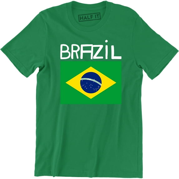 Brasil Brazil Brazilian Flag National Ethnic Pride World Cup-Mens T-Shirt