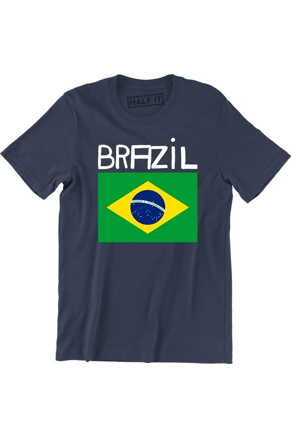 Brasil Brazil Brazilian Flag National Ethnic Pride World Cup-Mens T-Shirt