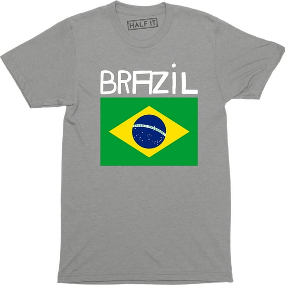 Brasil Brazil Brazilian Flag National Ethnic Pride World Cup-Mens T-Shirt