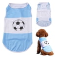 thumbnail image 1 of Brasil Dog Soccer Jersey Breathable Mesh Short Sleeve Sports Pet Shirt for Small Medium Large Dogs, 1 of 5
