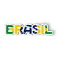 thumbnail image 1 of Brasil Flag Brazil Country Letters - 5" Magnet for Car Locker Refrigerator, 1 of 1