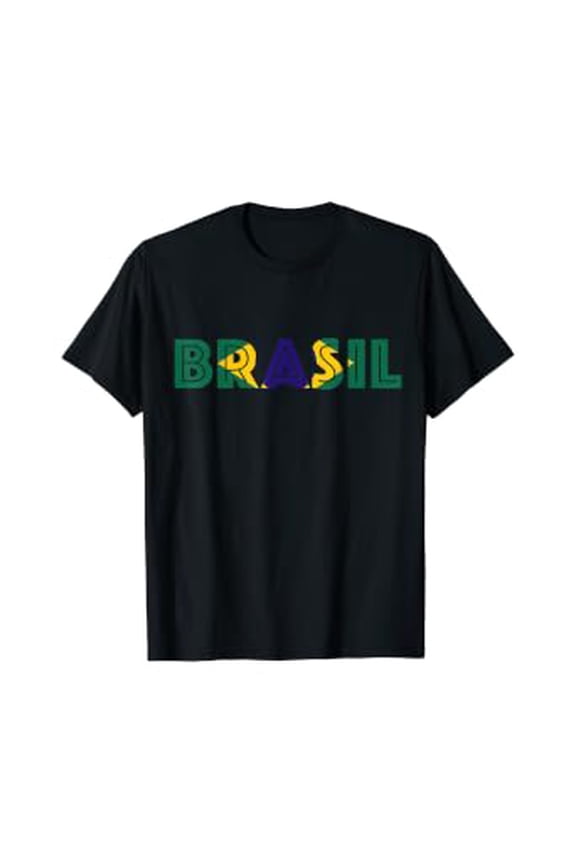 Brasil T Shirt Brazilian Flag Soccer Jersey Style, Vintage Birthday Gift