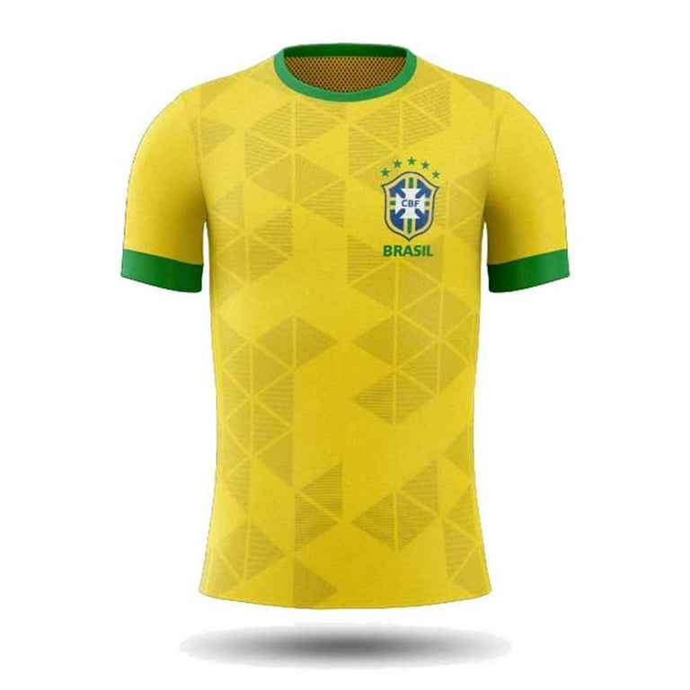 Yellow Brazil Soccer Team Colors Brasil World Cup Soccer Jersey - Main Image
