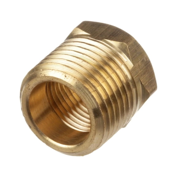 Brass 1/2" Inch NPT Bushing Sleeve Adapter Fitting For 3/8" Inch NPT Thread-In Thermostat Switch or Temp Sender