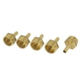 thumbnail image 1 of Brass 1/2BSP Male Thread to 6mm Hose Barb Straight Fitting Adapter Coupler 5Pcs, 1 of 1