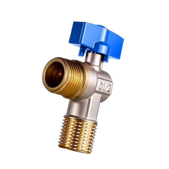 Brass 1/2inch Turn Angles Stop Valves Bathroom High Flows Hot/Cold Shut Off Water Flows Control Valves Regulator