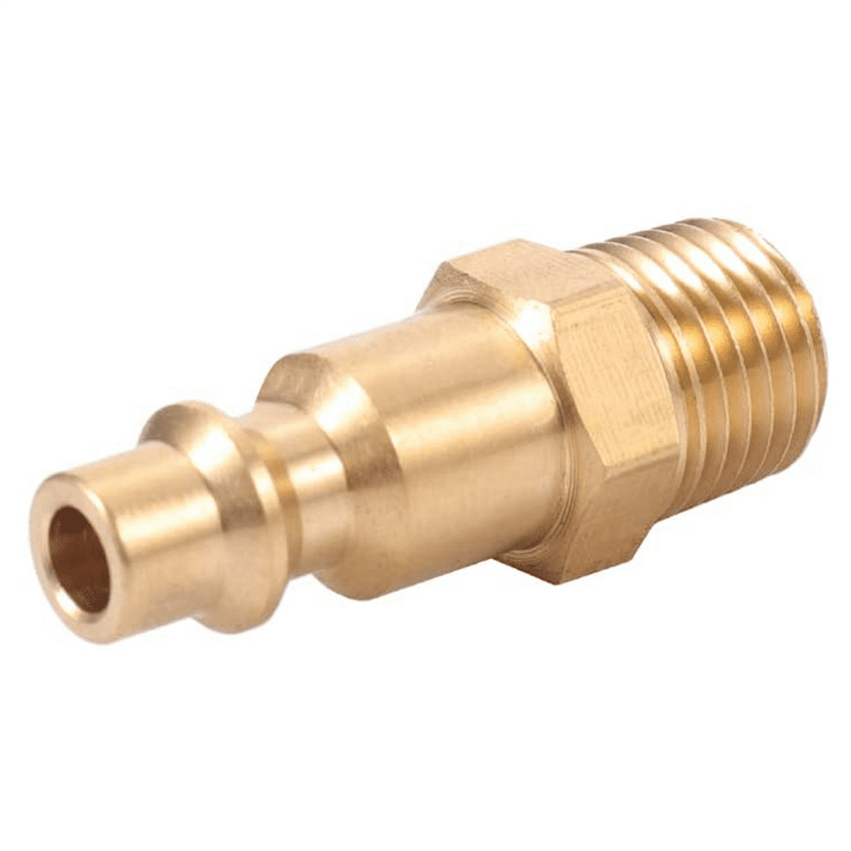 Brass 1/4 Inch NPT Male Air Hose Quick Connect Adapter,Air Coupler Plug ...